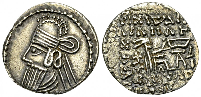 Vologases III AR Drachm 

Kings of Parthia. Vologases III (105-147 AD). AR Dra...