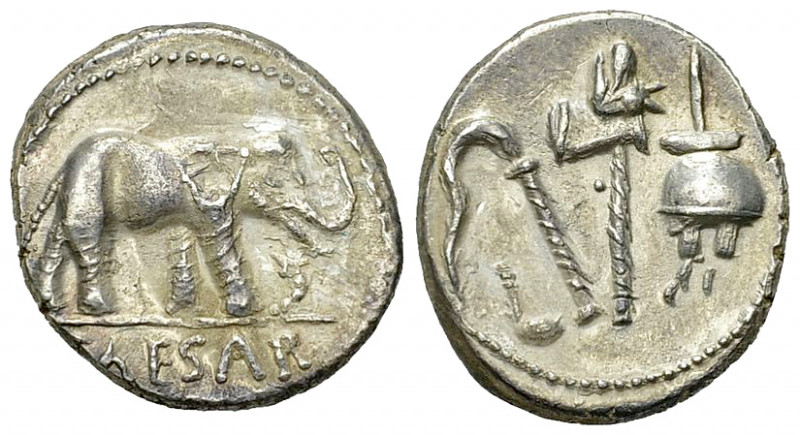 C. Julius Caesar AR Denarius, 49/48 BC 

C. Julius Caesar. AR Denarius (17 mm,...
