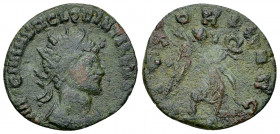 Quintillus AE Antoninianus, Victory reverse