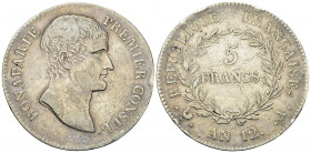Napoléon I, AR 5 Francs an 12 A, Paris
