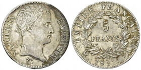 Napoléon I, AR 5 Francs 1811 A, Paris