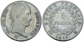 Napoléon I, AR 5 Francs 1813 M, Toulouse