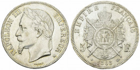 Napoléon III, AR 5 Francs 1868 BB, Strasbourg