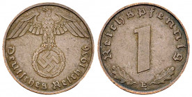 Drittes Reich, 1 Reichspfennig 1936 E, selten