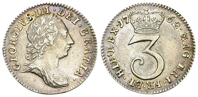 George III AR 3 Pence 1762 

Great Britain. George III. AR 3 Pence 1762 (1.47 ...