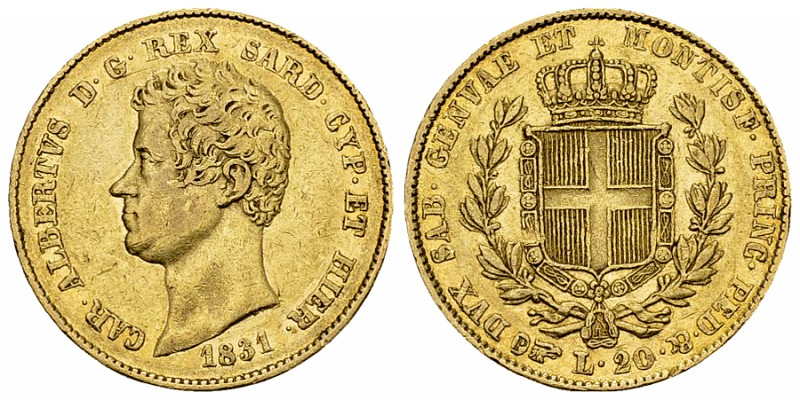 Carlo Alberto, AV 20 Lire 1831 

Italia. Savoia. Carlo Alberto, Re di Sardegna...