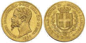 Vittorio Emanuele II, AV 20 Lire 1859, Genova