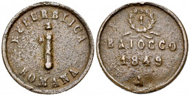 Ancona, AE Baiocco 1849