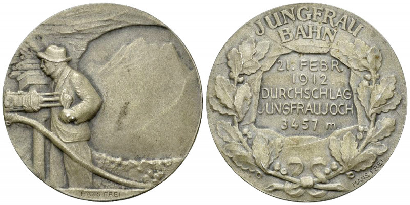 Schweiz, AR Medaille 1912, Jungfraubahn 

Schweiz. AR Medaille 1912 (38 mm, 25...