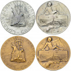 Zürich, AR und AE Medaille 1909, Gordon Bennett