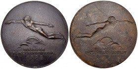 Deutschland, Einseitite Bronzegussmedaille 1923, Fliegergedenktag