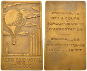 Brüssel, AE Plakette 1937, Gordon Bennett