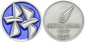 Zürich, Versilberte AE Medaille 1960, Aero-Club
