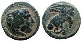 Bruttium. Kroton. Time of Alexander the Molossian, 333-331 BC. AE 21 mm.