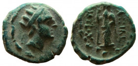 Seleukid Kingdom. Antiochos IV, 175-164 BC. AE 13 mm. Ake-Ptolemais mint.