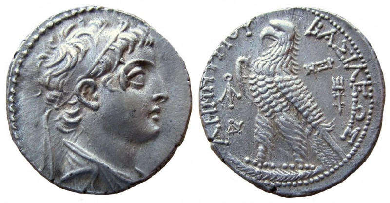 Seleukid Kingdom. Demetrios II Nikator. First reign, 146-138 BC. AR Tetradrachm....