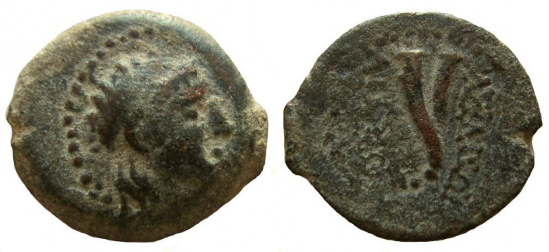 Seleukid Kingdom. Antiochos VII Euergetes, 138-129 BC. AE 20 mm. Marisa mint.
...