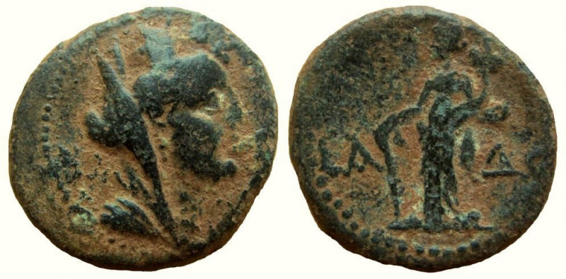 Phoenicia. Dora. AE 22 mm. 

Weight: 9.75 gm.
Dated year 1 of the Pompeian Er...