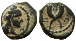 Nabataea. Aretas IV, 9 BC-40 AD. AE 13 mm. Petra mint.