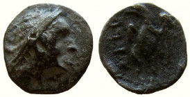 Judaea under Ptolemaic rule. Yehud. Ptolemy I Soter, 305-282 BC. AR Quarter Ma’ah – Obol. Jerusalem mint.