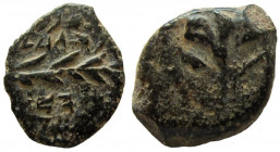 Judean Kingdom. John Hyrcanus I, 134 - 104 BC. AE Half Prutah.