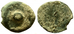 Judean Kingdom, Alexander Jannaeus, 104-76 BC. AE Prutah.