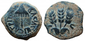 Judaea. Agrippa I, 37-43 AD. AE Prutah. Jerusalem mint.