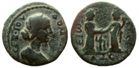 Judaea. Gaza. Julia Domna. Augusta, 193-217 AD. AE 21 mm.