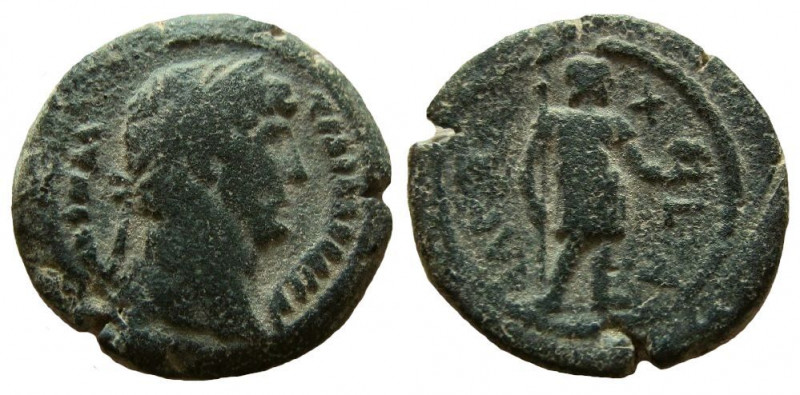 Egypt. Alexandria. Hadrian, 117-138 AD. AE 19 mm.

Weight: 4.87 gm.
Dated yea...