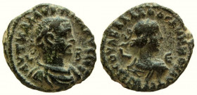 Egypt. Alexandria. Aurelian, with Vaballathus. 270-275 AD. Potin Tetradrachm.