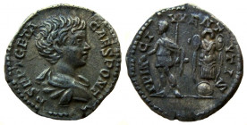 Geta. As Caesar, 198-209 AD. AR Denarius. Rome mint.