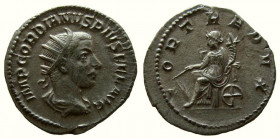 Gordian III, 238-244 AD. AR Antoninianus. Rome mint.