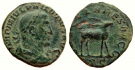 Philip I, 244-249 AD. AE Sestertius. Rome mint. Commemorating the 1000th anniversary of Rome.