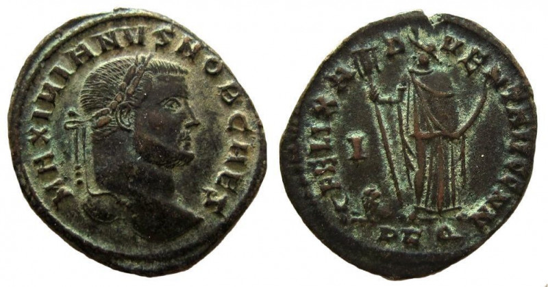 Galerius as Caesar, 293-305 AD. AE Follis. Carthago mint.

Weight: 9.65 gm.
S...