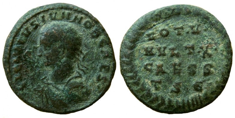 Licinius II. Caesar, 317-324 AD. AE Follis. Thessalonica mint.

Weight: 3.18 g...