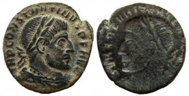 Constantine I the Great, 307-337 AD. AE Brockage Follis.