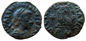 Valentinian III, 425-455 AD. AE 4. Rome mint.