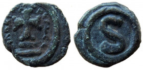 Heraclius, 610-641 AD. AE 6 Nummi. Alexandria mint.