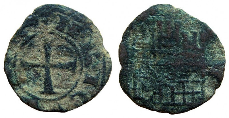 Crusaders. Lusignan Kingdom of Cyprus. Henri I le Gros, 1218-1253. AE Fractional...