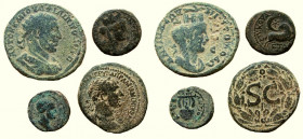 Syria. Lot of 4 Roman Provincial coins.