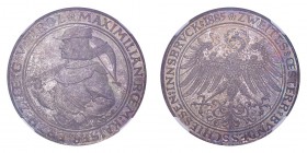 AUSTRIA: INNSBRUCK. Shooting Medal 1885, Innsbruck. Fruehwald 1913; Peltzer 1879; BDM V, 363. Silver medal (2 Gulden), 36mm, by A. Scharff, obverse di...