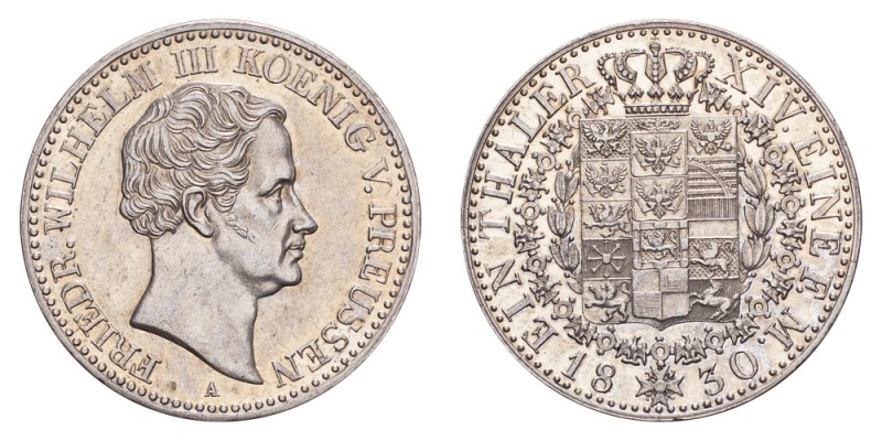 GERMANY: PRUSSIA. Friedrich Wilhelm III, 1797-1840. Taler 1830-A, Berlin. 22.21 ...
