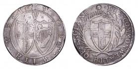 GREAT BRITAIN. Commonwealth (republic), 1649-60. Crown 1653, London. ESC-6; S-3214 . VF.
