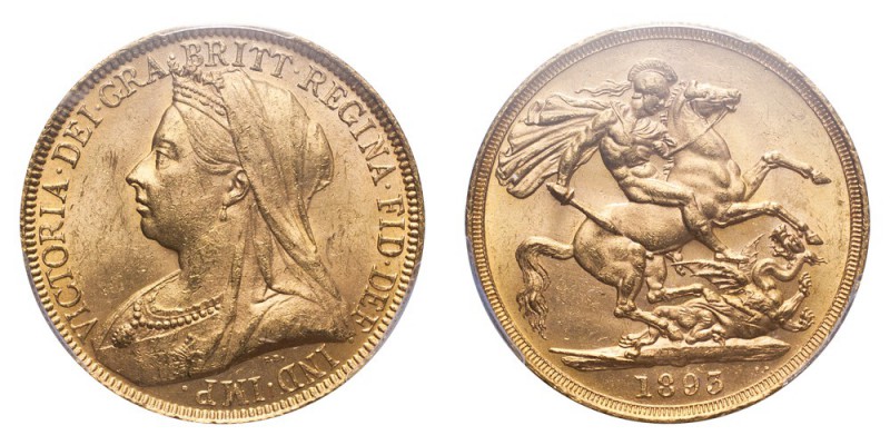 GREAT BRITAIN. Victoria, 1837-1901. Gold 2 Pounds 1893, London. 15.98 g. S-3872....