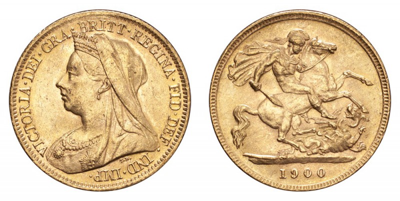 GREAT BRITAIN. Victoria, 1837-1901. Gold Half-Sovereign 1900, London. 3.99 g. Mi...