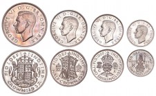 GREAT BRITAIN. George VI, 1936-52. Specimen Set 1937, London. Proof. Mintage 26,000. 15 coin specimen proof set in original box as issued, box being i...