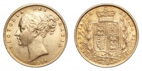 GREAT BRITAIN. Victoria, 1837-1901. Gold Sovereign 1860, London. 7.99 g. S-3852D. AEF.