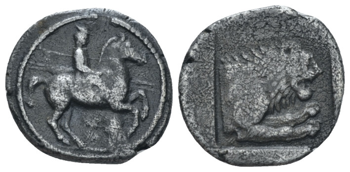 Kingdom of Macedon, Perdiccas II, 454-413 Aigai Tetrobol circa 437-431, AR 15.00...