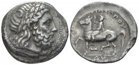 Kingdom of Macedon, Philip II, 359-336 Amphipolis Tetradrachm circa 356-355 - From the collection of a Mentor.