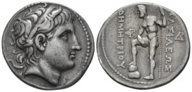 Kingdom of Macedon, Demetrius Poliorcetes, 294-288 Amphipolis Tetradrachm circa 294-288 - From the collection of a Mentor.